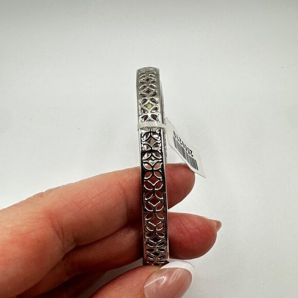 SALE! Still With tag! Multi-gemstone, stainless steel hinged bracelet! - Picture 5 of 16